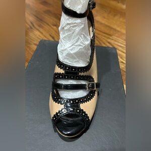 Ann Taylor Black and Tan Heels